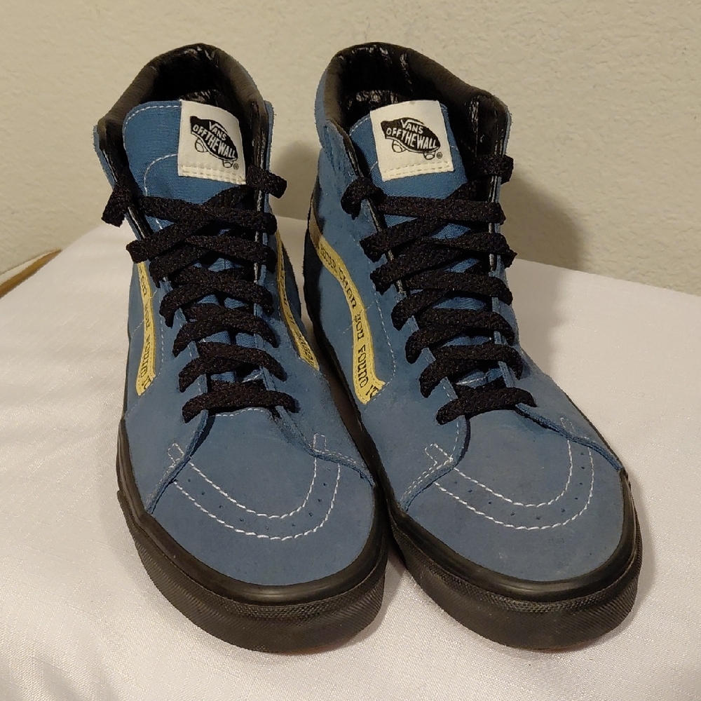 Vans Park X Sk8 Blue Suede High-Top Sneakers